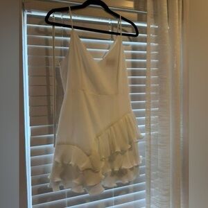 White Ruffled Dress